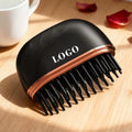 Custom 3 Levels Professional Mini Hot Comb Hair Straightener Portable Electric Hair Brush Fast Heated Cordless Thermal Brush