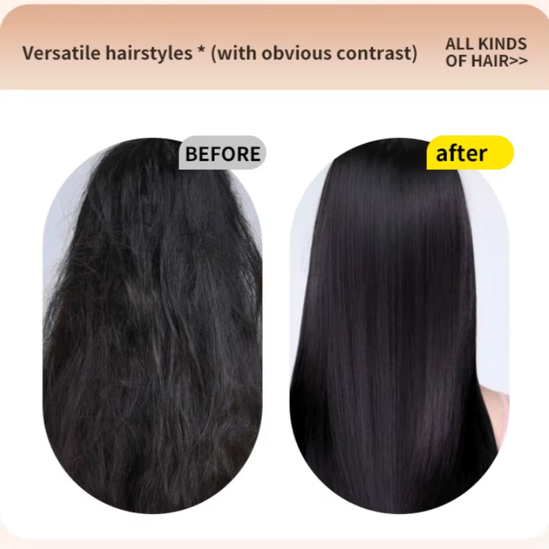 Custom 3 Levels Professional Mini Hot Comb Hair Straightener Portable Electric Hair Brush Fast Heated Cordless Thermal Brush
